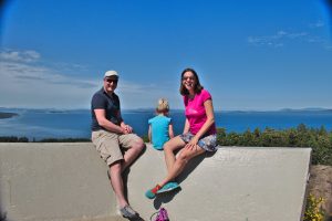 Dominik Godat, Bibiana, and Elfie Czerny, hosts of the solution-focused Simply Focus Podcast on Vancouver Island