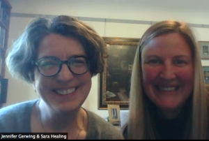 Jennifer Greying and Sara Healing who talk in the Simply Focus Podcast with Elfie Czerny & Dominik Godat about Solution Focus